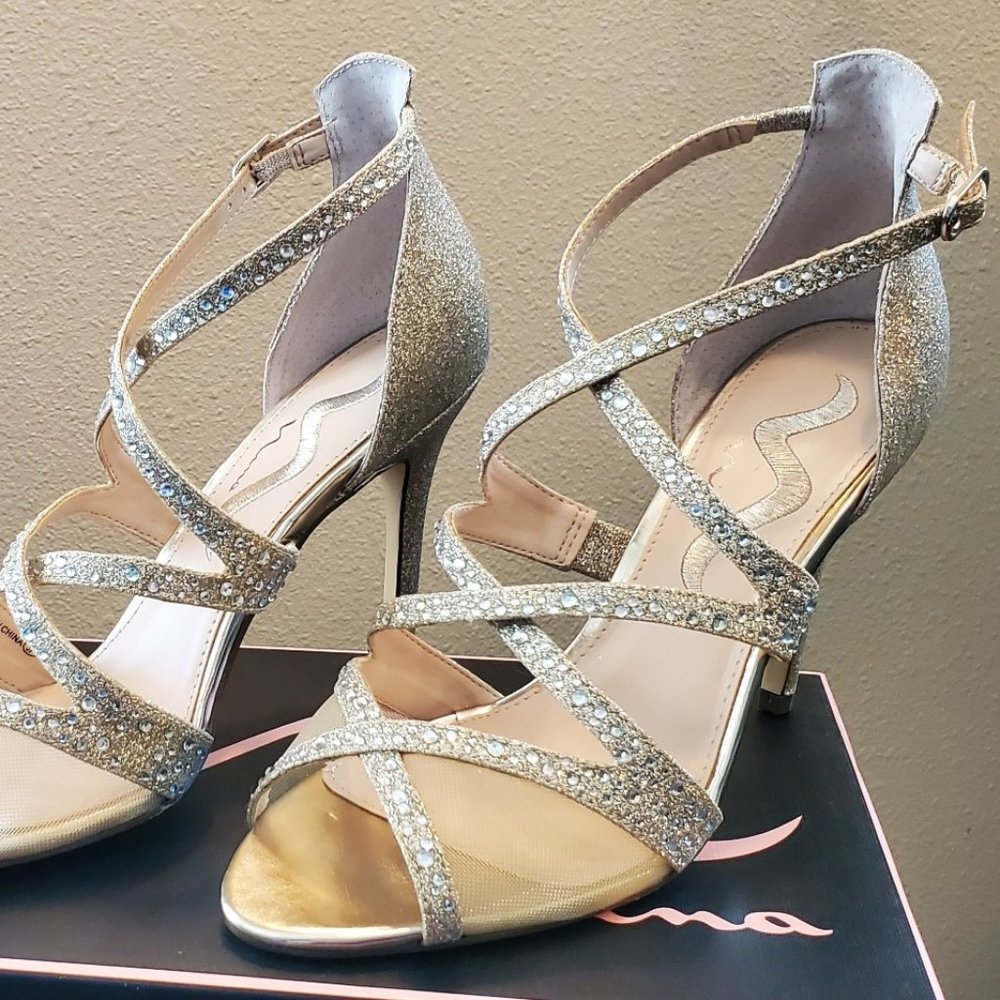Nina Sparkly Heels - Size 8